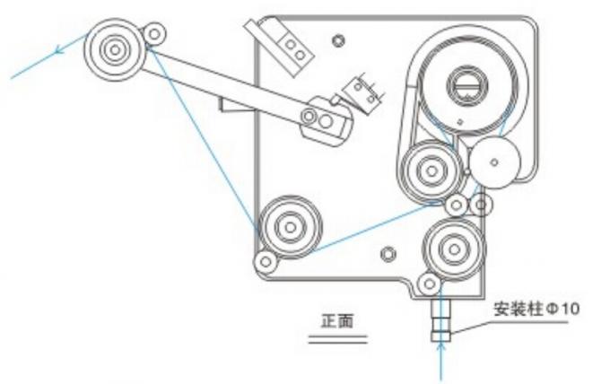 Magnetischer Spulen-Wicklungs-Spanner der Spannungs-500-2500g für schwanzlose Bewegungsständer-Fertigungsstraße