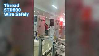 So fädeln Sie den Draht des STD800 ein